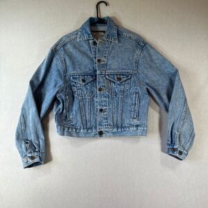 Vintage Limited Jeans Denim Jacket Women S Light Wash Cropped Trucker 1990s